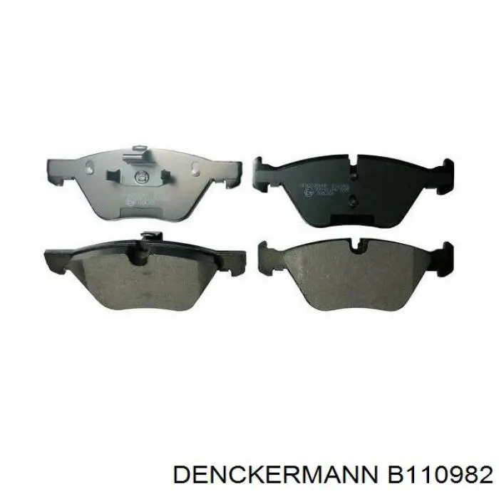 B110982 Denckermann колодки гальмівні передні, дискові