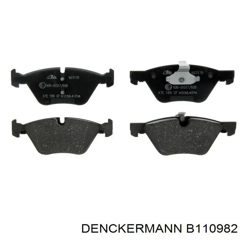 Передні тормозні колодки B110982 Denckermann