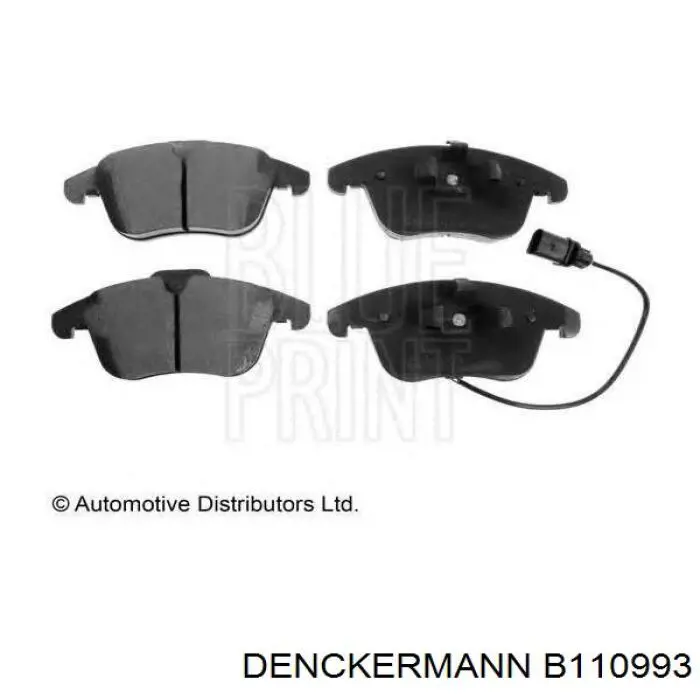 Купити B110993 Denckermann Колодки гальмівні передні, дискові