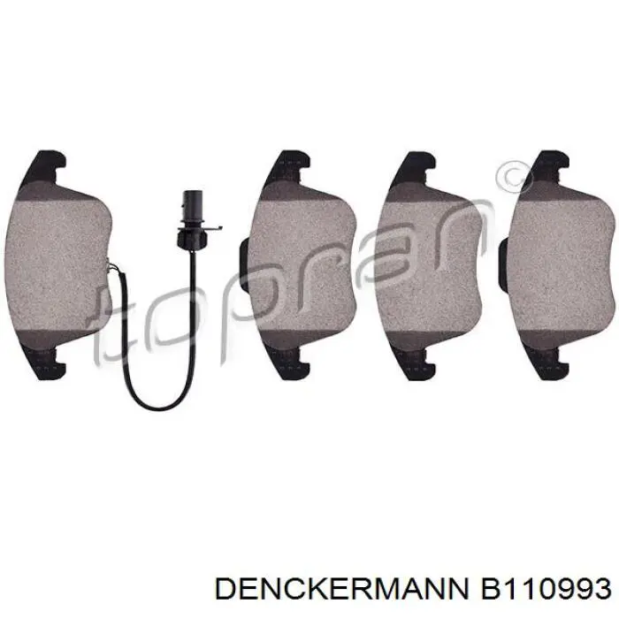 Гальмівні колодки Denckermann B110993 ціна, від 40.71 USD