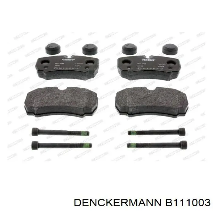 Задні гальмівні колодки Denckermann B111003 ціна, від 20.56 USD