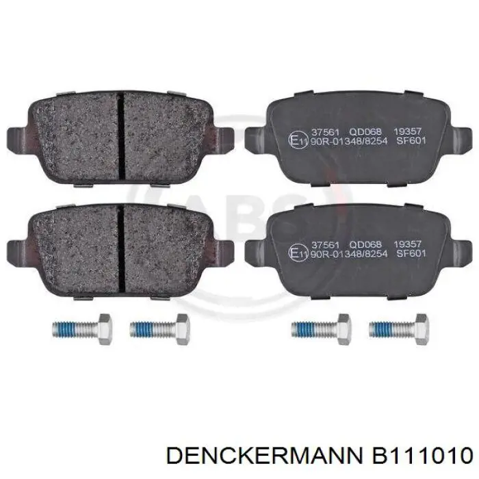 Задні гальмівні колодки Denckermann B111010 ціна, від 23.15 USD