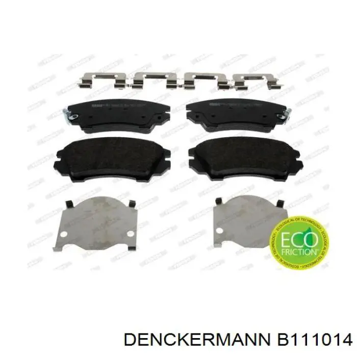 B111014 Denckermann Передні гальмівні колодки