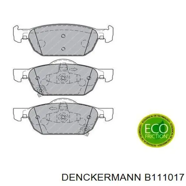 Гальмівні колодки Denckermann B111017 ціна, від 26.58 USD