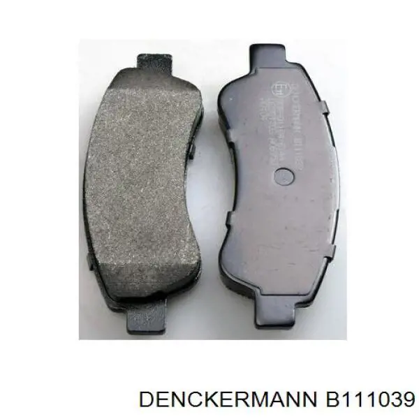 B111039 Denckermann колодки гальмові задні, дискові