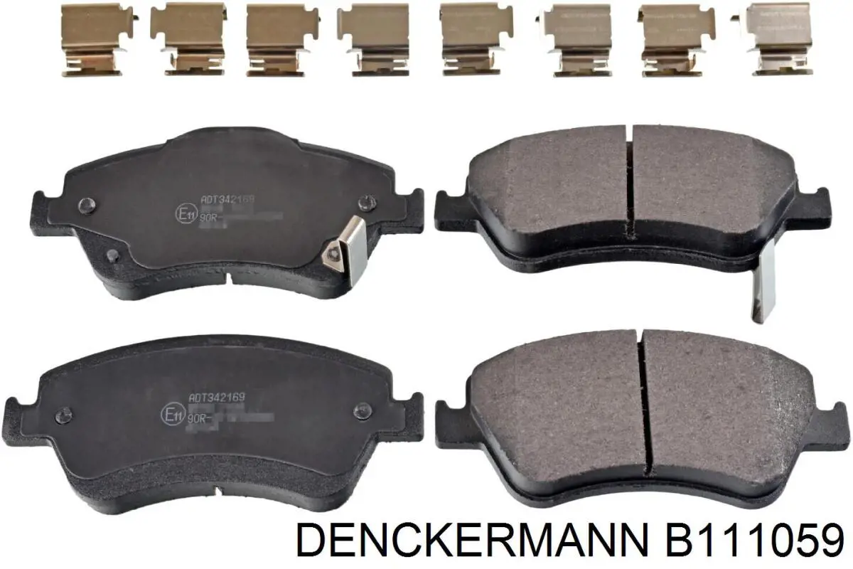 B111059 Denckermann Передні гальмівні колодки