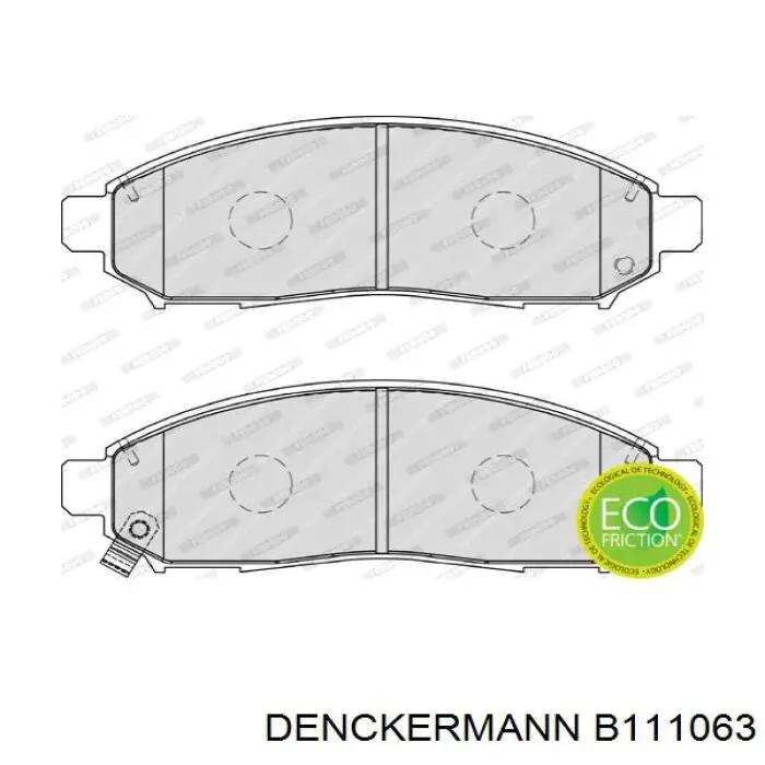 Гальмівні колодки Denckermann B111063 ціна, від 20.91 USD