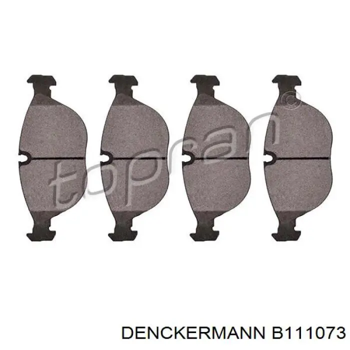 Гальмівні колодки Denckermann B111073 ціна, від 31.21 USD