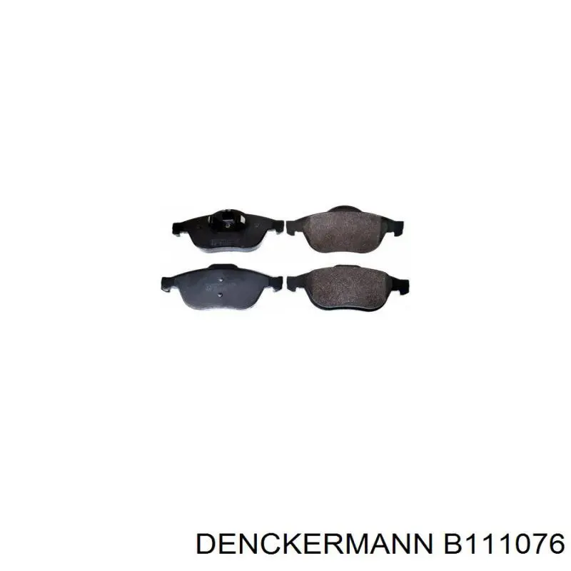 B111076 Denckermann колодки гальмівні передні, дискові