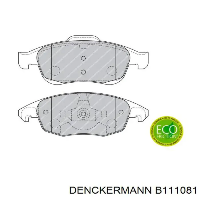 Гальмівні колодки Denckermann B111081 ціна, від 19.64 USD