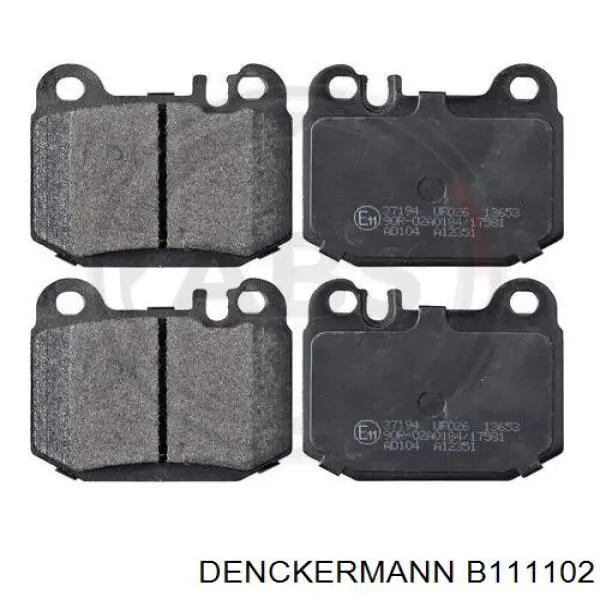 Задні гальмівні колодки Denckermann B111102 ціна, від 17.89 USD