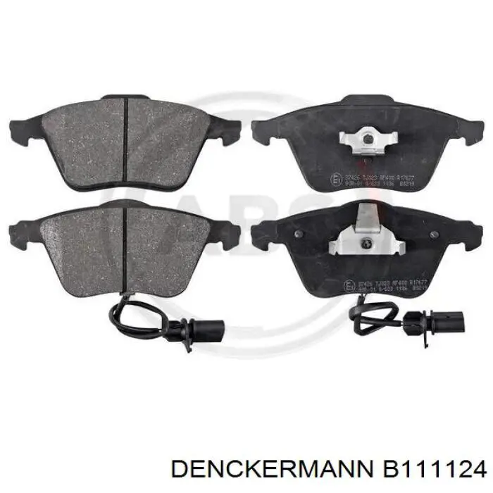 B111124 Denckermann колодки гальмівні передні, дискові