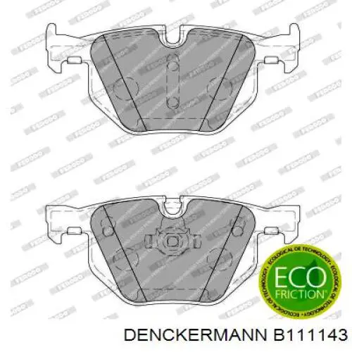 Задні гальмівні колодки Denckermann B111143 ціна, від 34.25 USD