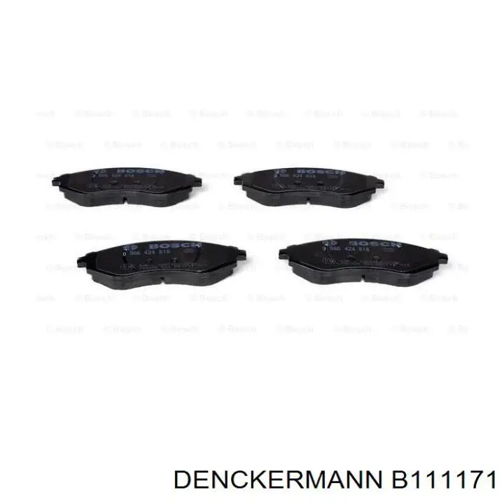 Купити B111171 Denckermann Колодки гальмівні передні, дискові