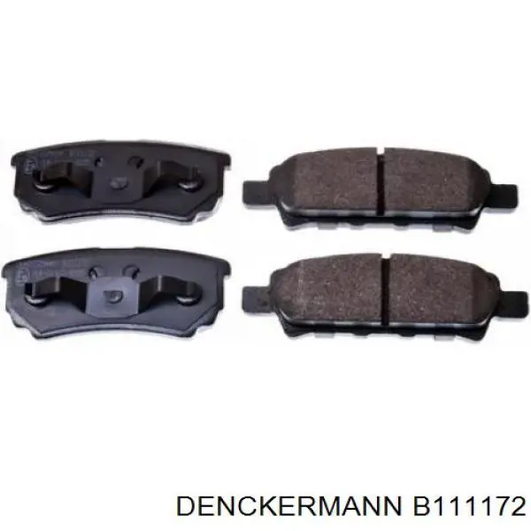 Задні гальмівні колодки Denckermann B111172 ціна, від 18.55 USD