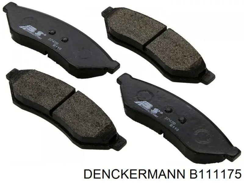 Купити B111175 Denckermann Задні колодки