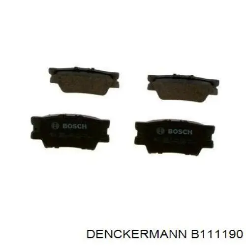 Задні гальмівні колодки Denckermann B111190 ціна, від 16.07 USD