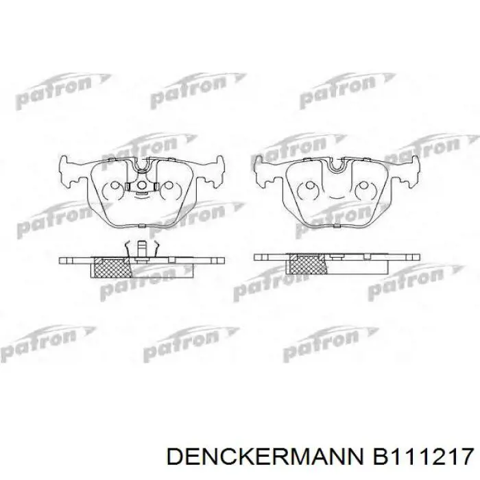 Задні дискові колодки Denckermann B111217
