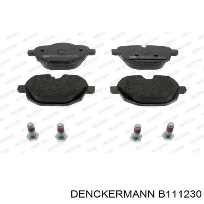 B111230 Denckermann колодки гальмові задні, дискові