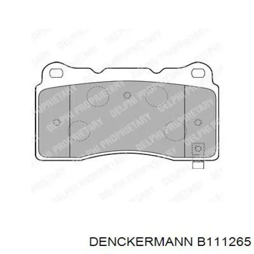 Купити B111265 Denckermann Колодки гальмівні передні, дискові