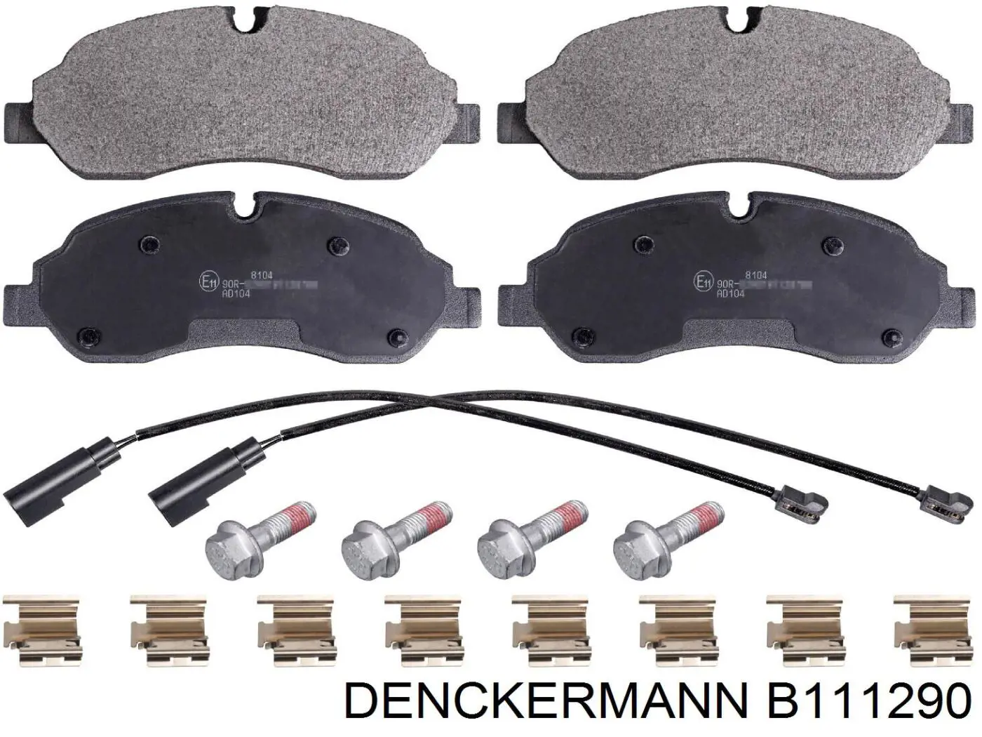 B111290 Denckermann колодки гальмівні передні, дискові