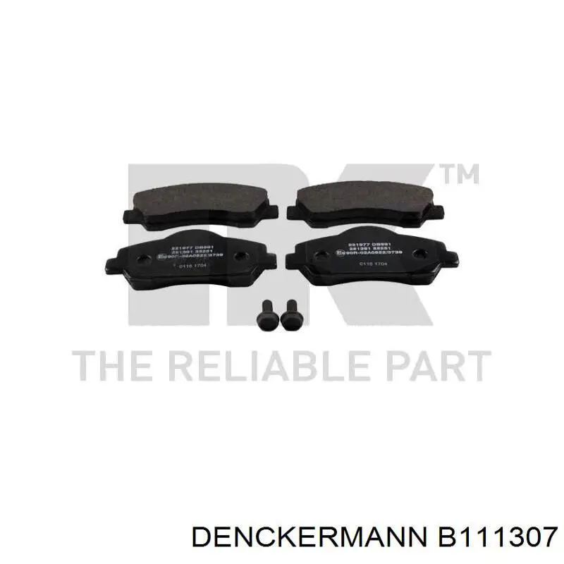 B111307 Denckermann Передні гальмівні колодки