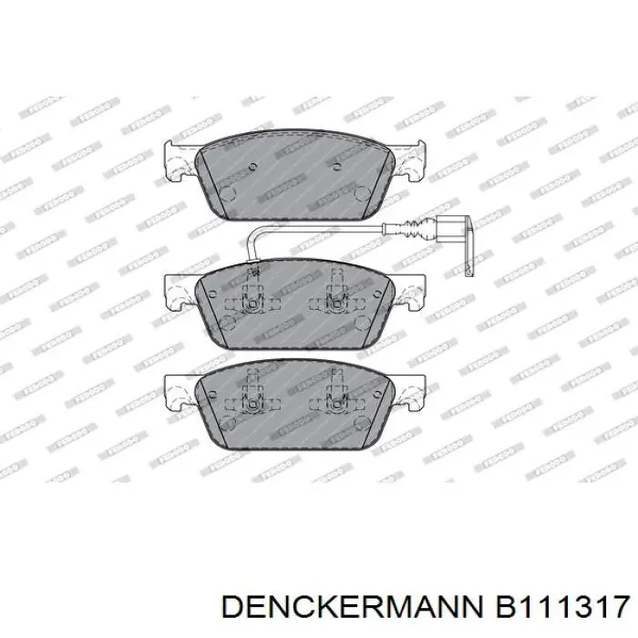 Гальмівні колодки Denckermann B111317 ціна, від 33.03 USD