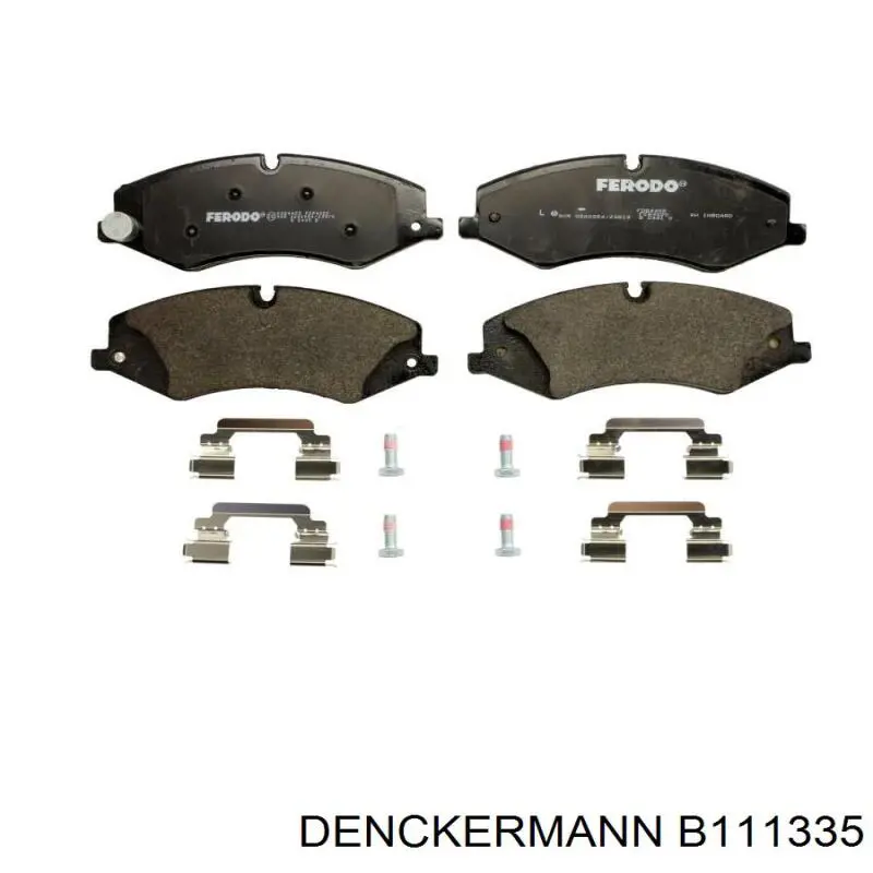 Гальмівні колодки Denckermann B111335 ціна, від 39.53 USD
