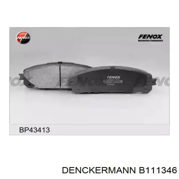 Гальмівні колодки Denckermann B111346 ціна, від 23.58 USD