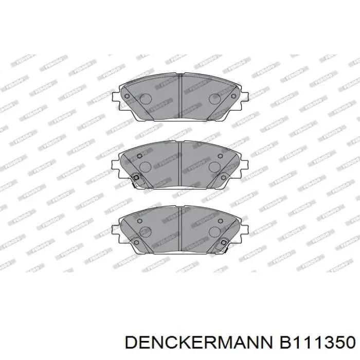 Купити B111350 Denckermann Колодки гальмівні передні, дискові