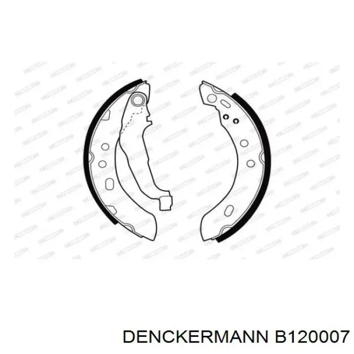 Колодки гальмові задні, барабанні Denckermann B120007 ціна, від 16.49 USD