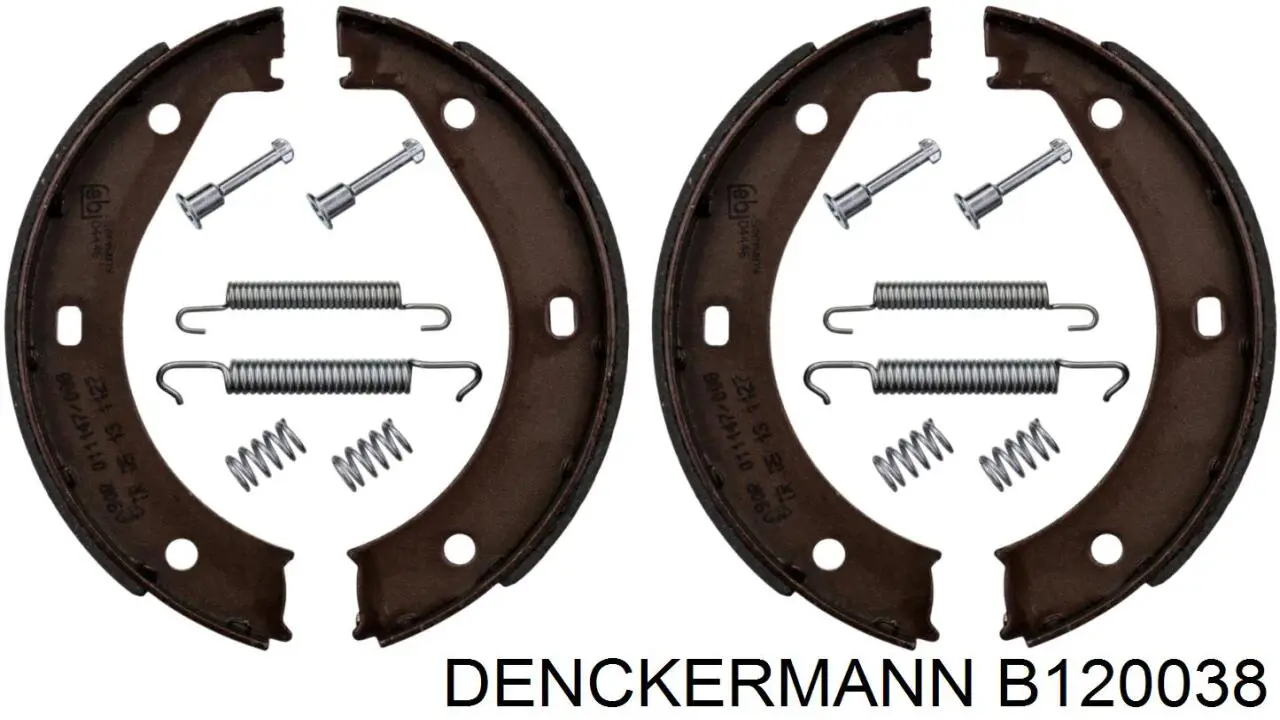 Колодки ручника / стоянкового гальма Denckermann B120038 ціна, від 13.92 USD