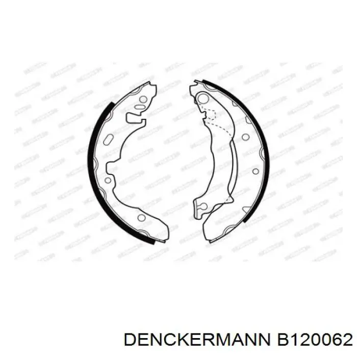 Колодки гальмові задні, барабанні B120062 Denckermann