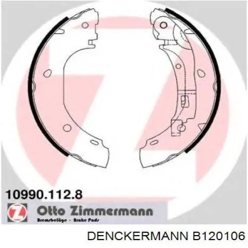 Колодки гальмові задні, барабанні Denckermann B120106 ціна, від 25.75 USD
