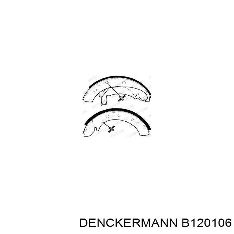 Колодки гальмові задні, барабанні B120106 Denckermann