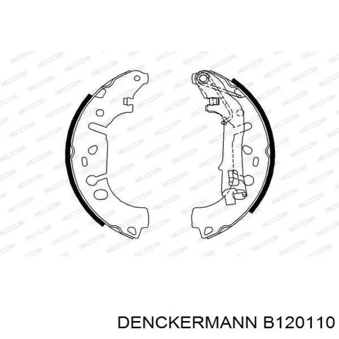 Колодки гальмові задні, барабанні Denckermann B120110 ціна, від 23.75 USD