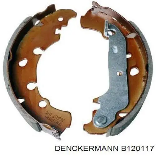 B120117 Denckermann Колодки тормозные задние, барабанные (Тормозная система LOCKHEED)