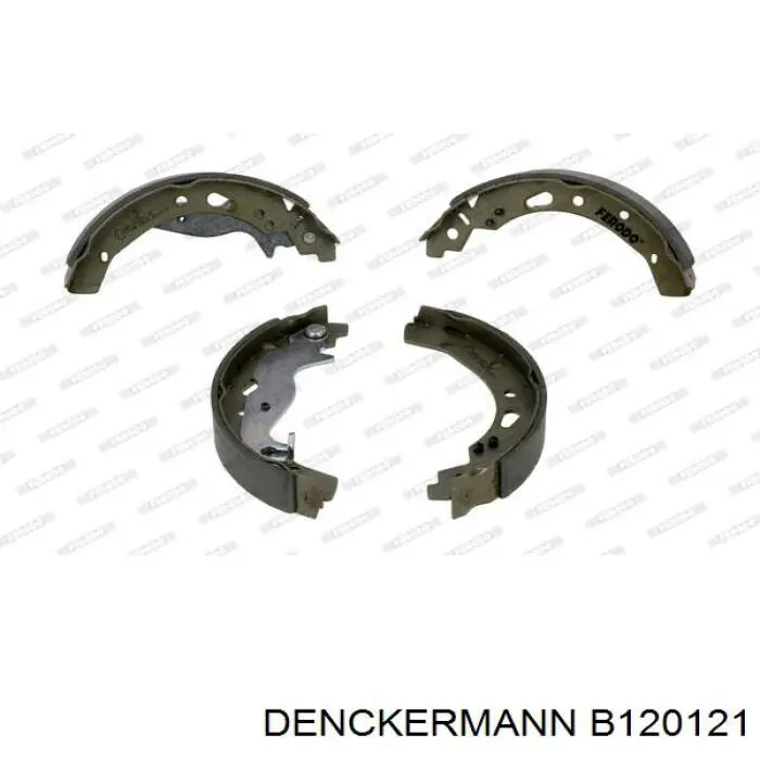 B120121 Denckermann Колодки гальмівні задні, барабанні