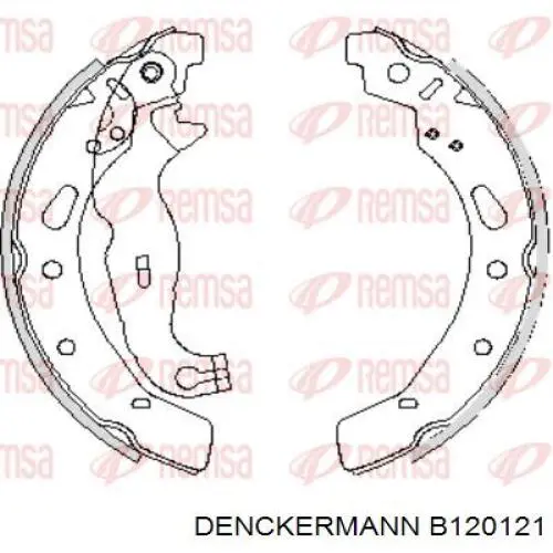 Колодки гальмові задні, барабанні Denckermann B120121 ціна, від 22.80 USD
