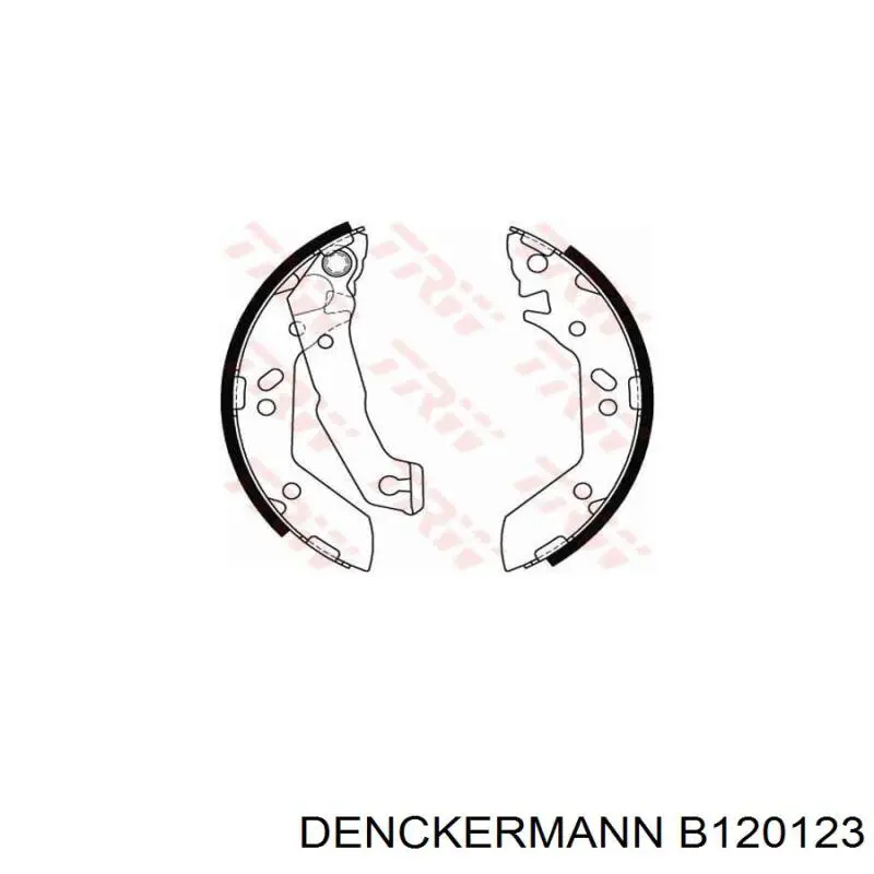 Колодки гальмові задні, барабанні Denckermann B120123 ціна, від 14.88 USD