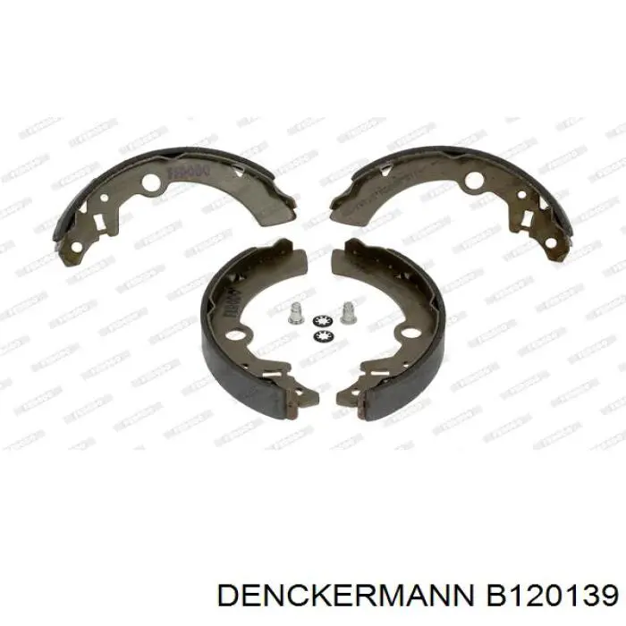 B120139 Denckermann колодки гальмові задні, барабанні