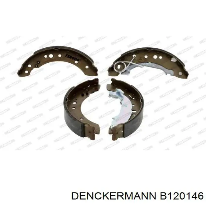 B120146 Denckermann Колодки гальмівні задні, барабанні