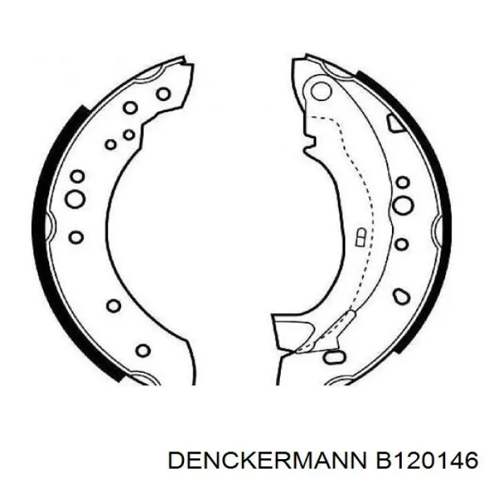 Колодки гальмові задні, барабанні Denckermann B120146 ціна, від 20.42 USD