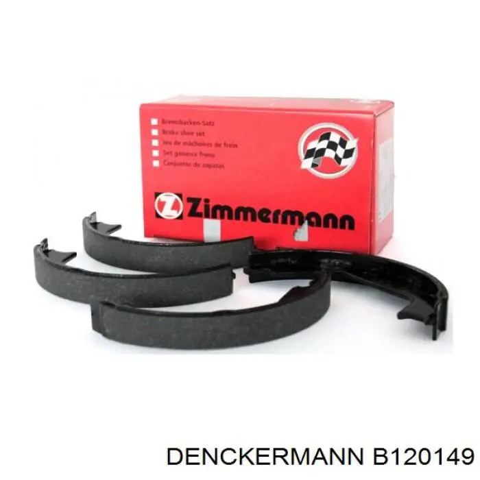 B120149 Denckermann колодки гальмові задні, барабанні