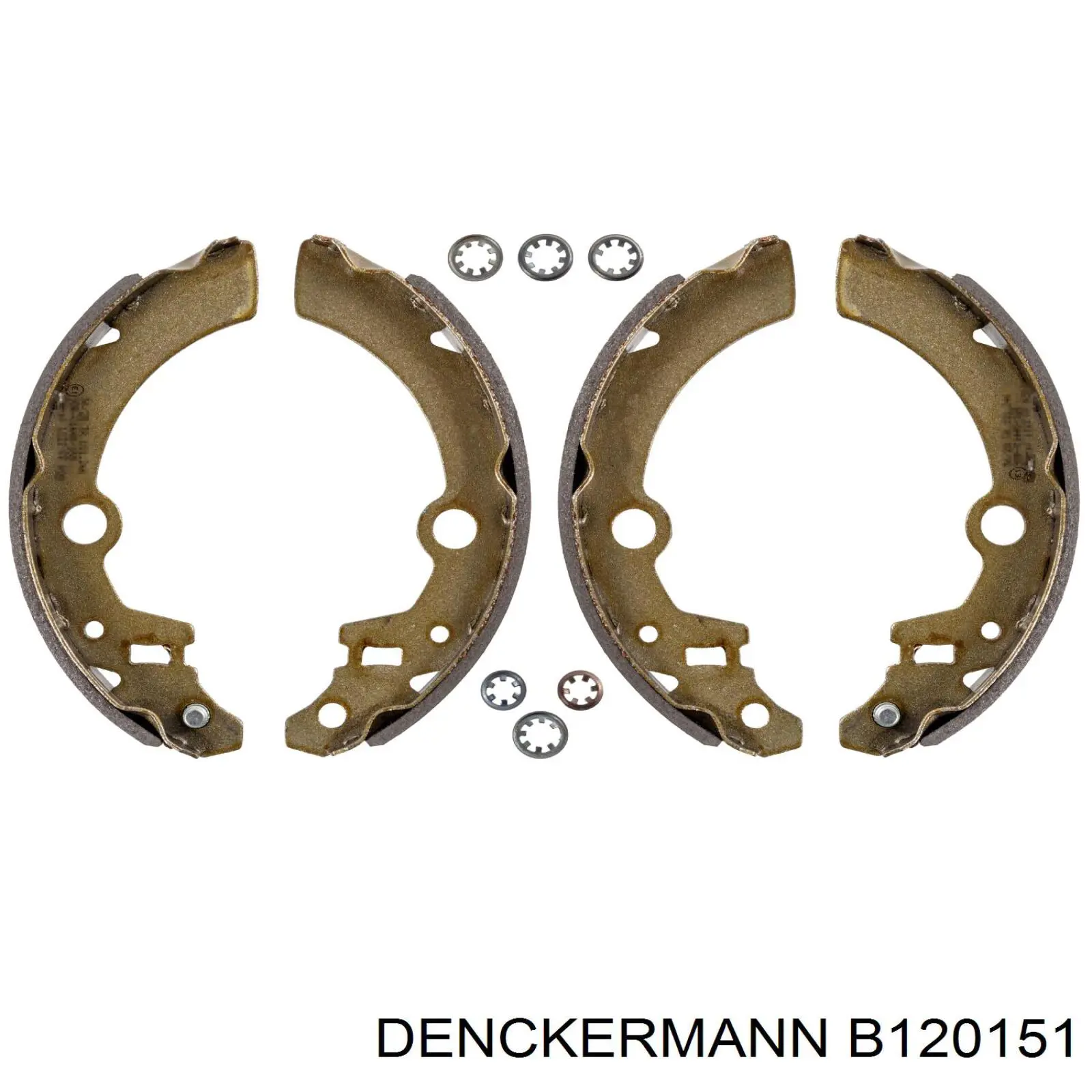 B120151 Denckermann колодки гальмові задні, барабанні