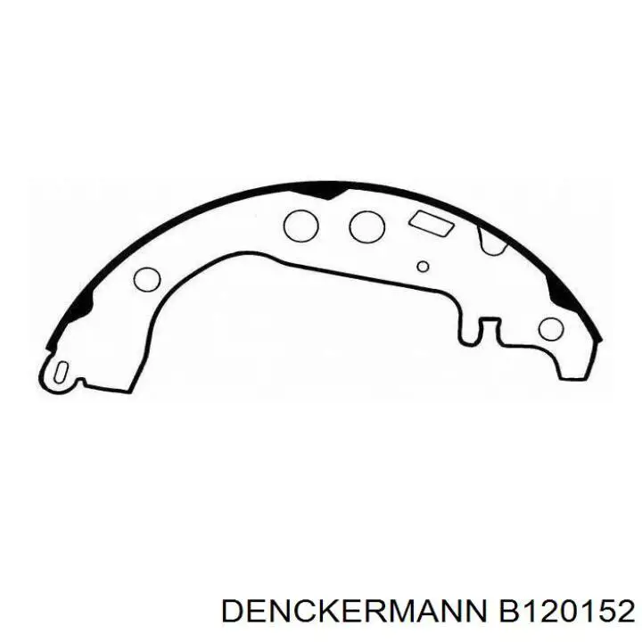 Колодки гальмові задні, барабанні B120152 Denckermann