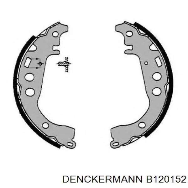 Колодки гальмові задні, барабанні Denckermann B120152 ціна, від 16.38 USD
