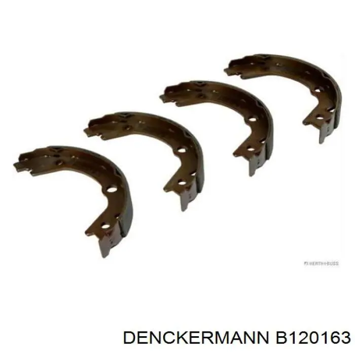 B120163 Denckermann колодки ручника/стоянкового гальма