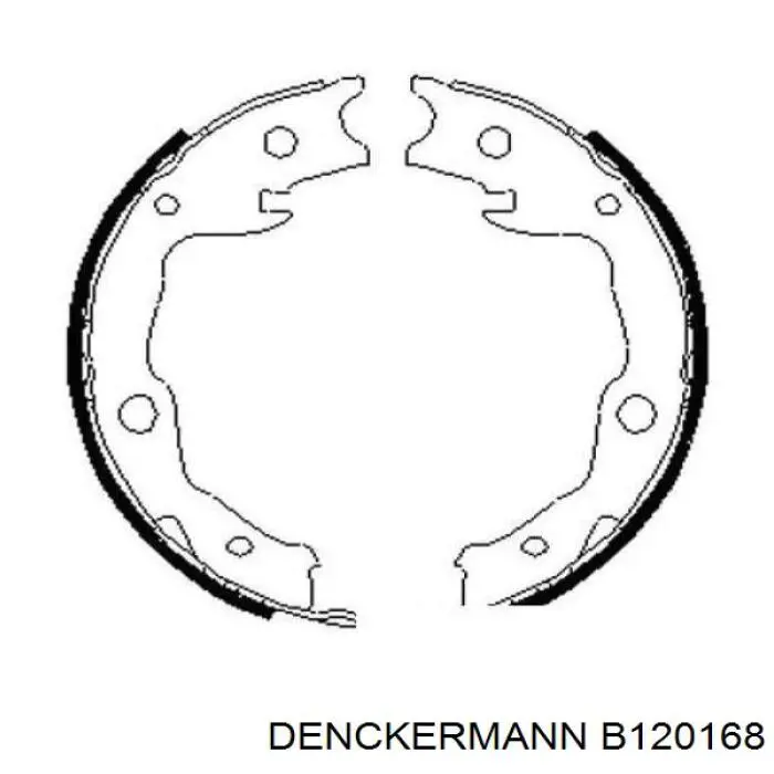 Колодки ручника / стоянкового гальма Denckermann B120168 ціна, від 15.19 USD