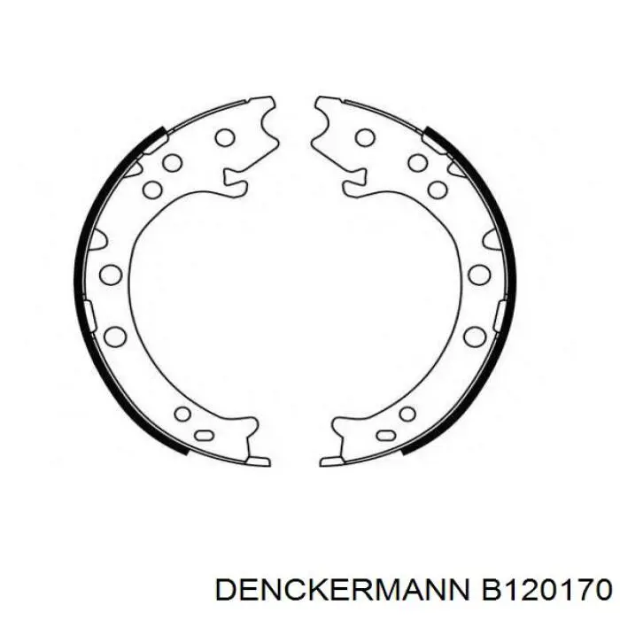Колодки ручника / стоянкового гальма Denckermann B120170 ціна, від 21.15 USD